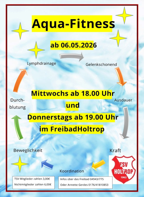 Aqua-Fitness im Freibad Holtrop